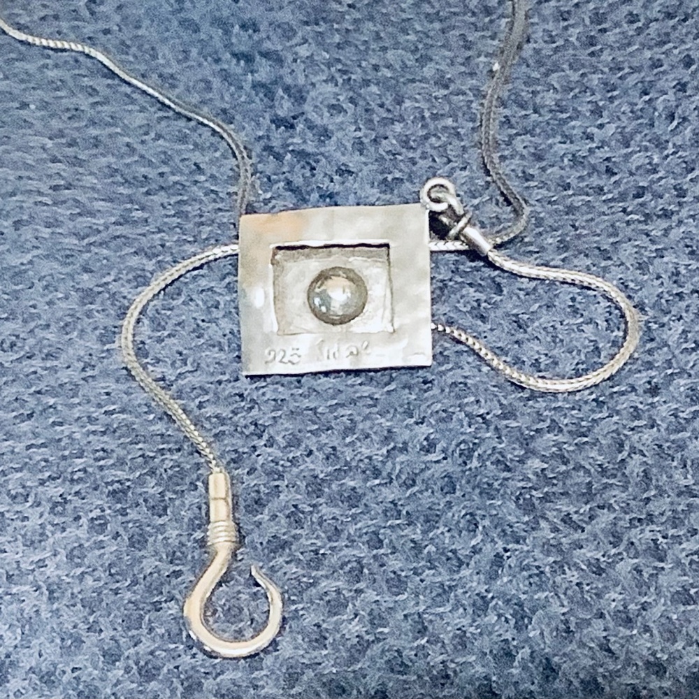 Silpada 925 Silver & Pearl Necklace - Picture 3 of 6